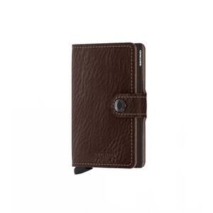 NEW SECRID men's compact mini wallet in vegetable tanned espresso brown